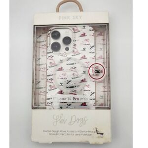 Pink Sky "Ski Dogs" iPhone 14 Pro Max Case‎ with MagSafe
